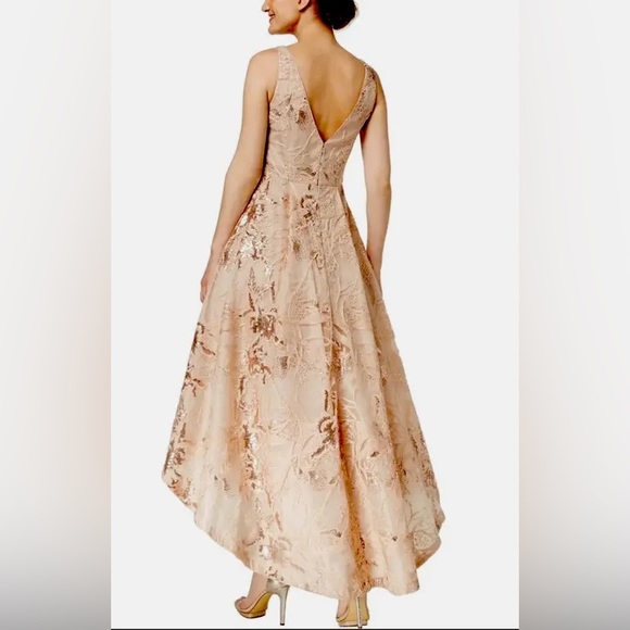 Calvin Klein Sleeveless High Low Gown - Picture 1 of 8